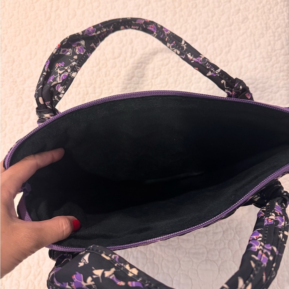 Marc Jacobs Black and Purple Laptop Case Floral Design - Picture 3 of 3